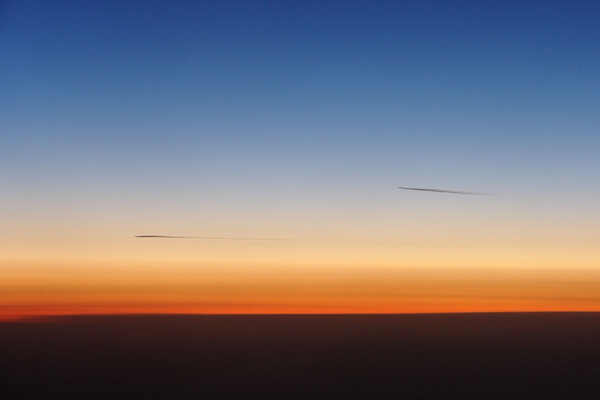 sunrise from airplane #1
